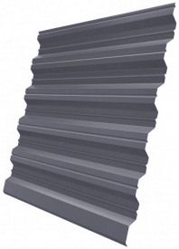 Профнастил Н60R v01 0,5 PE lite RAL 7024 мокрый асфальт изображение, анонсные картинки товара
