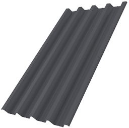 Профнастил Н60R v01 Grand Line 0,5 PE lite RAL 7024 мокрый асфальт изображение, анонсные картинки товара