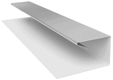 Планка П-образная БХ new 0,45 Drap TX с пленкой RAL 9003 сигнальный белый (2м) изображение, анонсные картинки товара