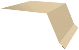 Планка капельник 100х55 0,45 PE с пленкой RAL 1014 слоновая кость (3м) изображение, анонсные картинки товара