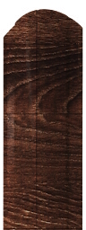 Штакетник П-образный B фигурный 0,45 Print Elite Chestnut Wood TwinColor изображение, анонсные картинки товара