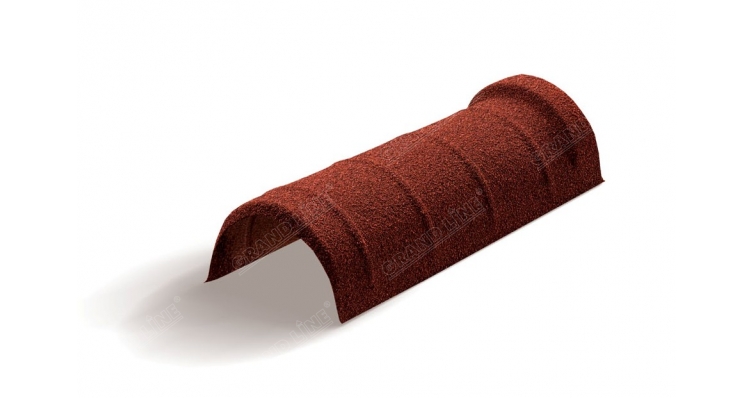 Конек полукруглый одинарный Mtile красный изображение, анонсные картинки товара