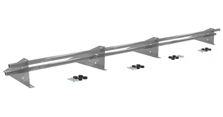 Снегозадержатель трубчатый универсальный Optima плюс RAL 9006 3м изображение, анонсные картинки товара