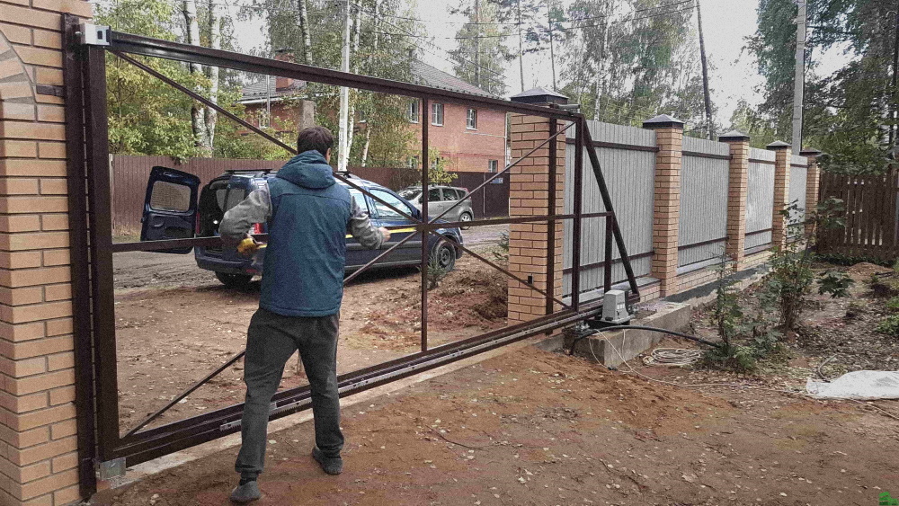 Установка обслуживание откатных ворот  изображение, анонсные картинки товара