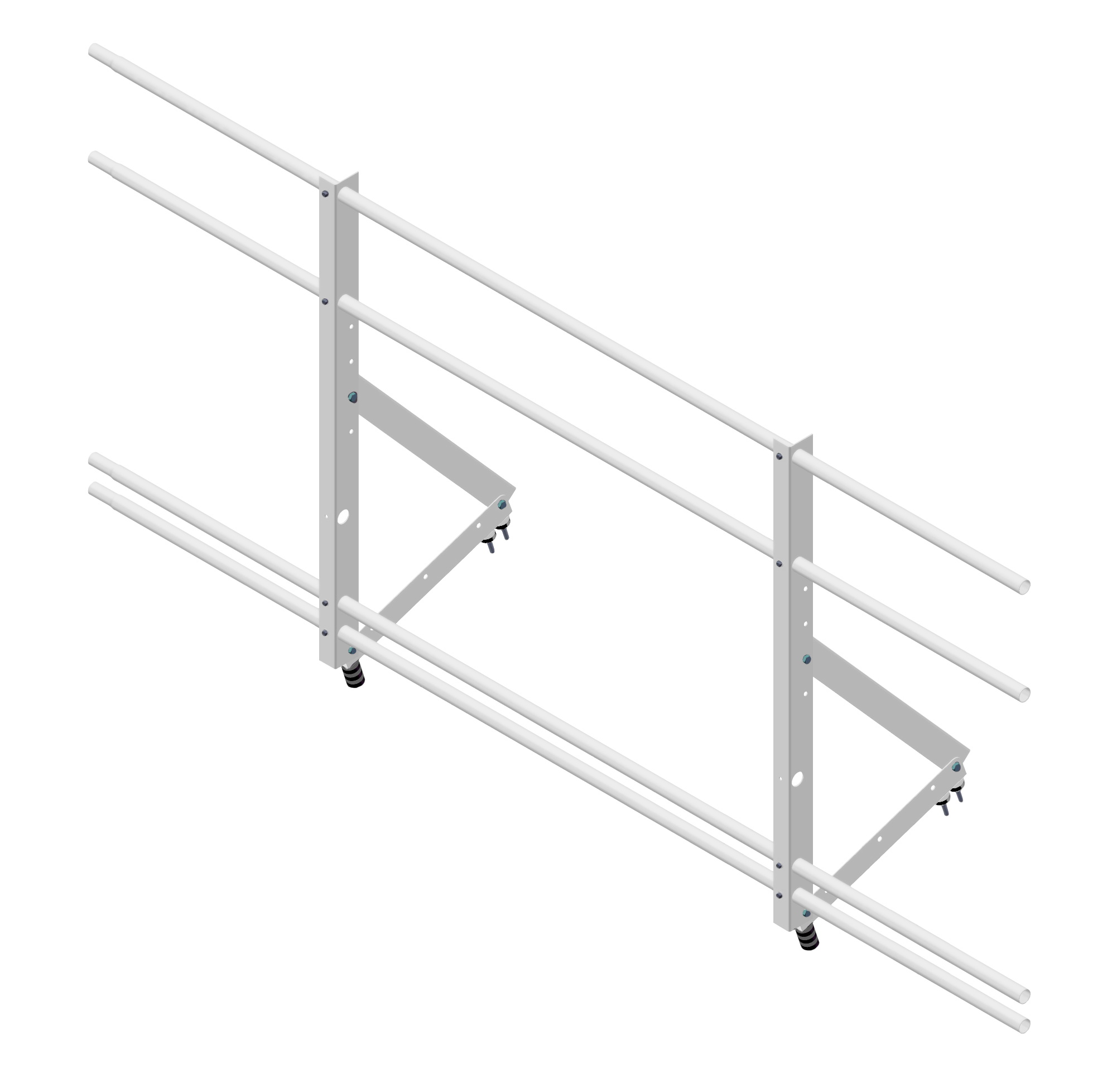 Ограждение кровельное со снегозадержателем Optima 1,2х2м RAL9003 изображение, анонсные картинки товара