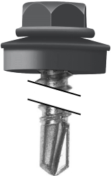 Саморез по металлу Daxmer 5,5х25 RAL 7021 (250) сверло №3 изображение, анонсные картинки товара