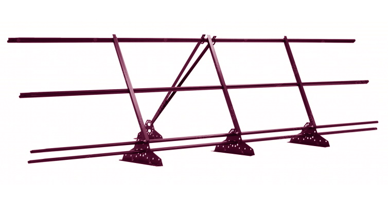 Ограждение кровельное со снегозадержателем Grand Line 0,9х3м RAL 3005 изображение, анонсные картинки товара