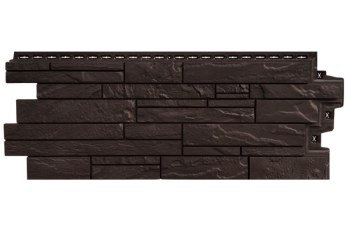 Фасадная панель Grand Line Скала Classic шоколадный изображение, анонсные картинки товара