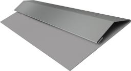 Планка стартово-финишная (Блок-хаус, Экобрус) Grand Line 0,5 Satin с пленкой RAL 9006 бело-алюминиевый (3м) изображение, анонсные картинки товара