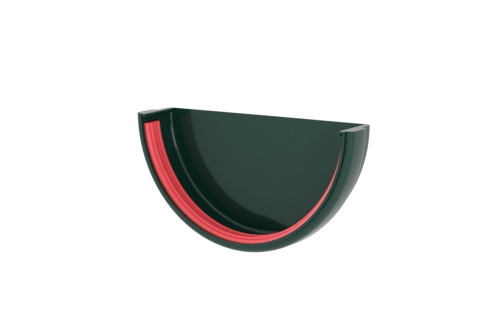 Заглушка желоба Классика 120 ПВХ Grand Line зелёный (RAL 6005) изображение, анонсные картинки товара