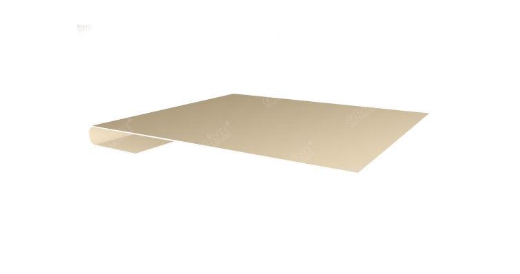 Планка завершающая 0,5 Satin с пленкой RAL 1015 светлая слоновая кость изображение, анонсные картинки товара