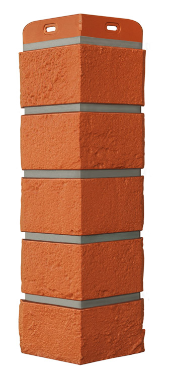 Угол Grand Line Состаренный кирпич Design терракотовый со швом RAL 7006 изображение, анонсные картинки товара