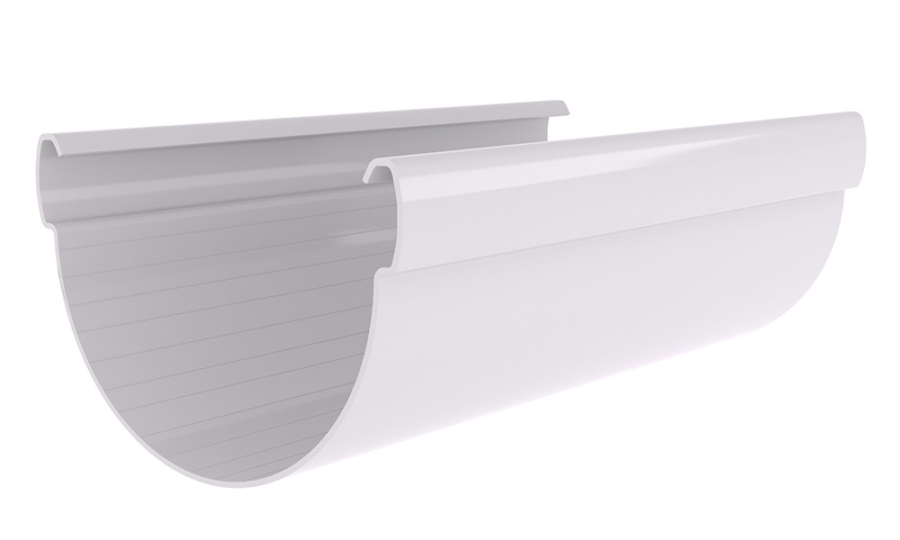 Желоб Дизайн 135 ПВХ Grand Line 3м белый (RAL 9003) изображение, анонсные картинки товара