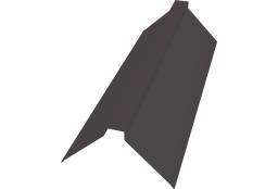 Планка конька плоского 115х30х115 0,5 Velur X RR 32 темно-коричневый (3м) изображение, анонсные картинки товара