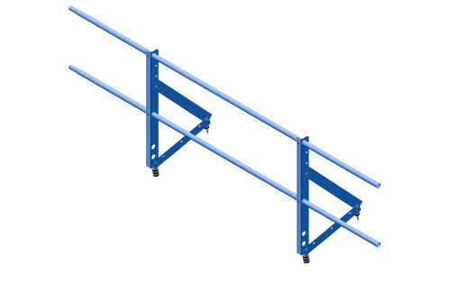 Ограждение кровельное на фальц Optima 0,65х2м RAL 5005 изображение, анонсные картинки товара