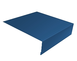 Планка лобовая/околооконная простая 190х50 0,5 Satin с пленкой RAL 5005 сигнальный синий (3м) изображение, анонсные картинки товара