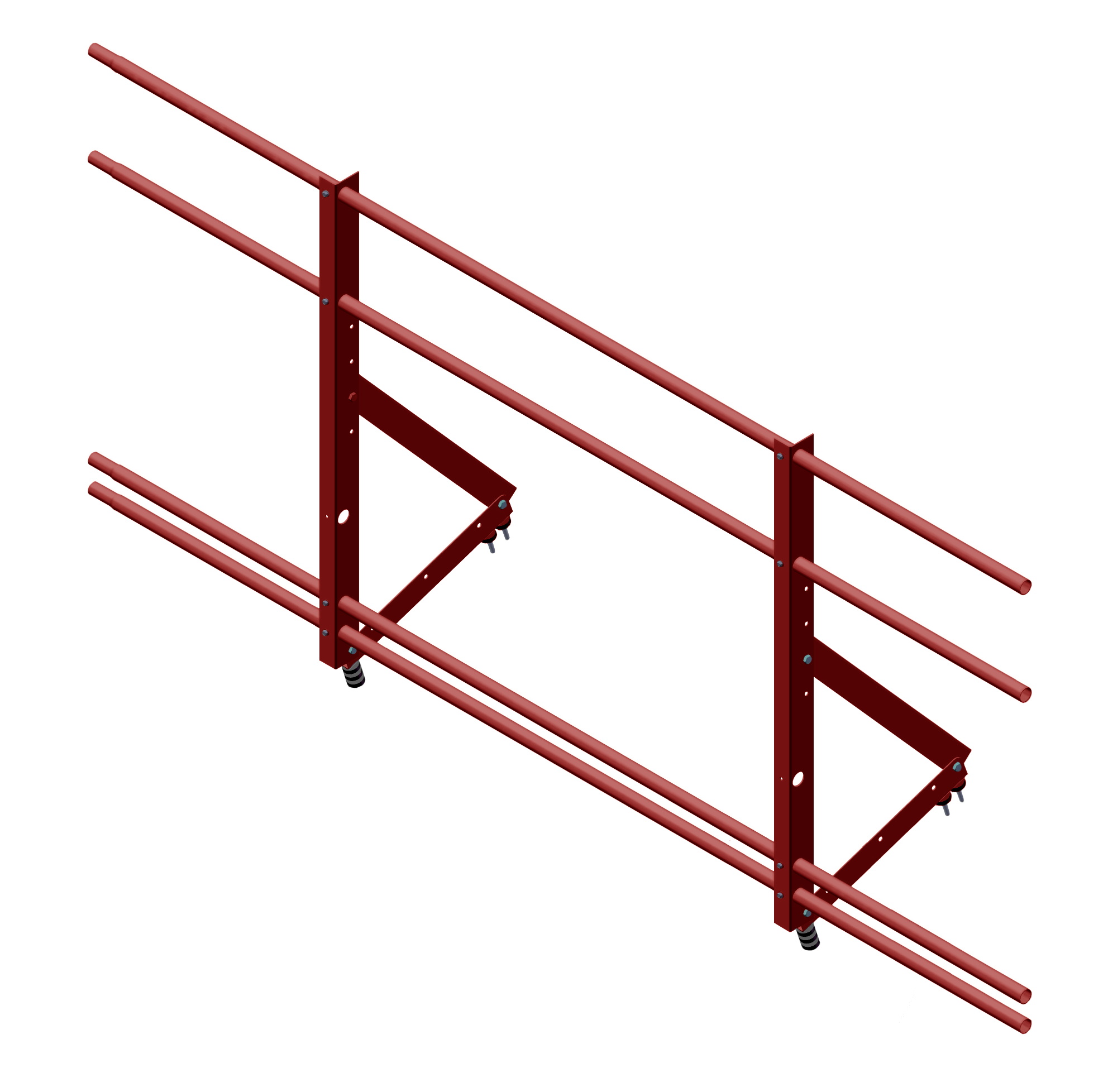 Ограждение кровельное со снегозадержателем Optima 0,9х2м RAL3005 изображение, анонсные картинки товара