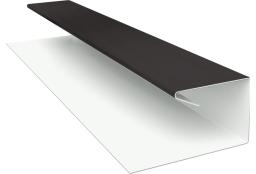 Планка П-образная завершающая сложная (КД) 0,5 Satin Matt RR 32 темно-коричневый (3м) изображение, анонсные картинки товара