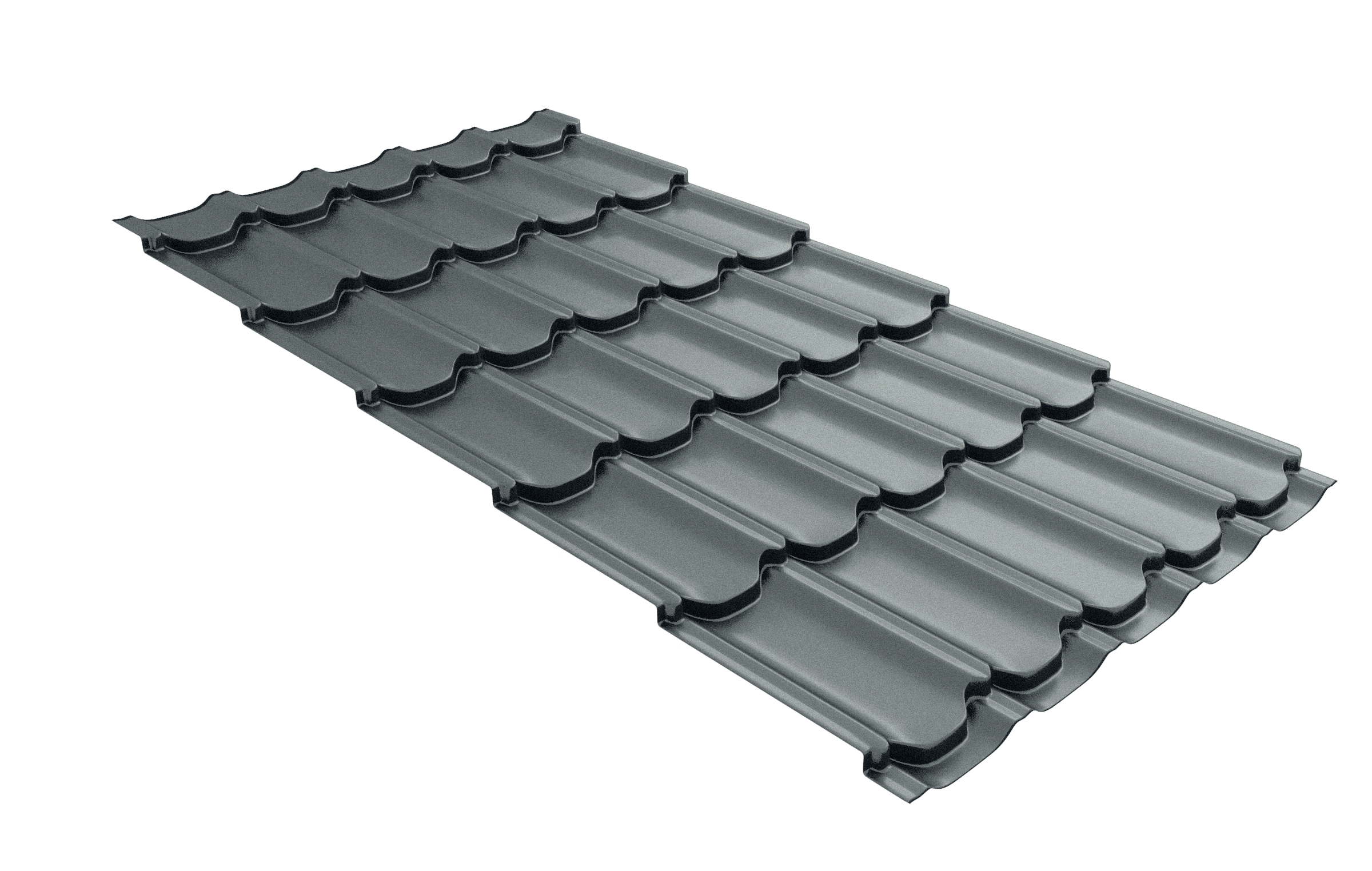 Профиль волновой квинта плюс 0,45 PE RAL 7005 мышино-серый изображение, анонсные картинки товара