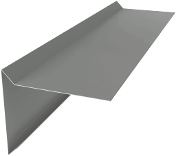 Планка ветровая для мягкой кровли 130х25х100 0,45 PE с пленкой RAL 7005 мышино-серый 2м (10 шт) изображение, анонсные картинки товара