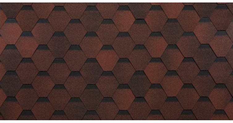 Черепица гибкая Технониколь Оптима Соната красный изображение, анонсные картинки товара