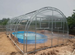 Каркас теплицы 4 м "Агросфера-Простор" 4,03*2,7(шаг дуг 2,0м) с монтажом на землю изображение, анонсные картинки товара