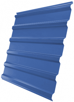Профнастил С20R 0,45 PE RAL 5005 сигнальный синий (2,0м) изображение, анонсные картинки товара