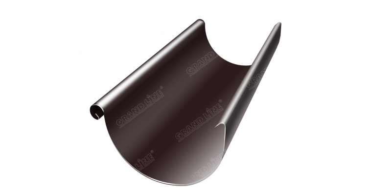 Желоб полукруглый 125 мм 3 м RAL 8017 шоколад изображение, анонсные картинки товара