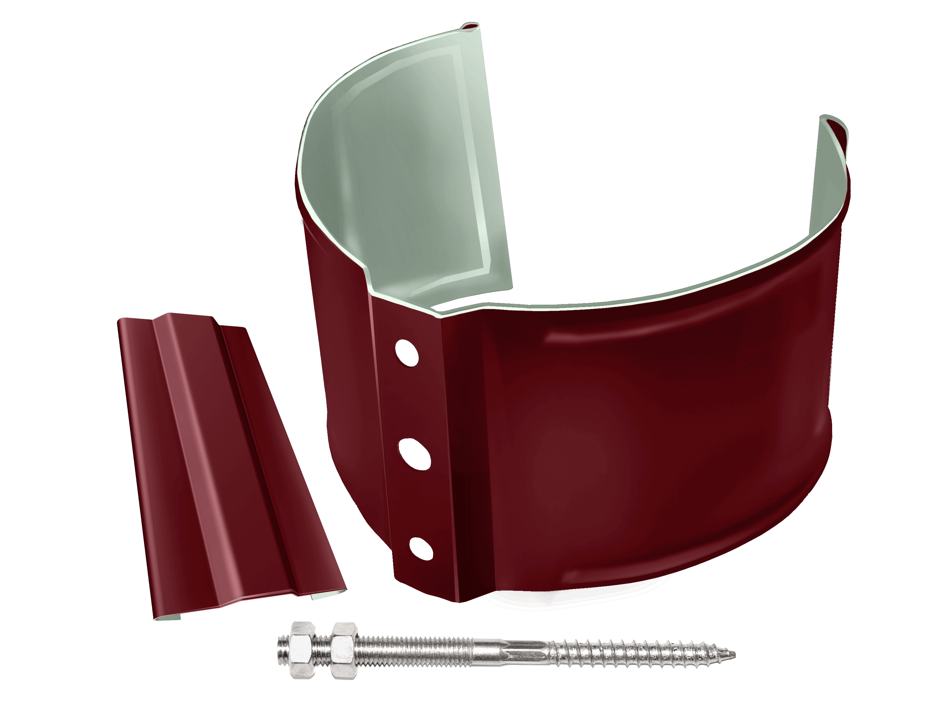 Кронштейн трубы на кирпич Optima 90мм RAL 3005 красное вино изображение, анонсные картинки товара