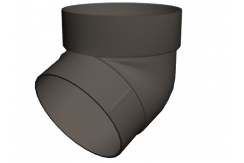 Колено трубы 67 град. ПВХ Grand Line графит (RAL 7024) изображение, анонсные картинки товара