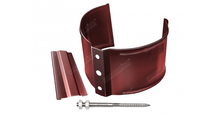 Кронштейн трубы на кирпич 90мм RR 29 красный изображение, анонсные картинки товара