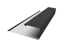 Планка торцевая страховочная Grand Line 0,5 Satin с пленкой RAL 7016 антрацитово-серый (3м) изображение, анонсные картинки товара