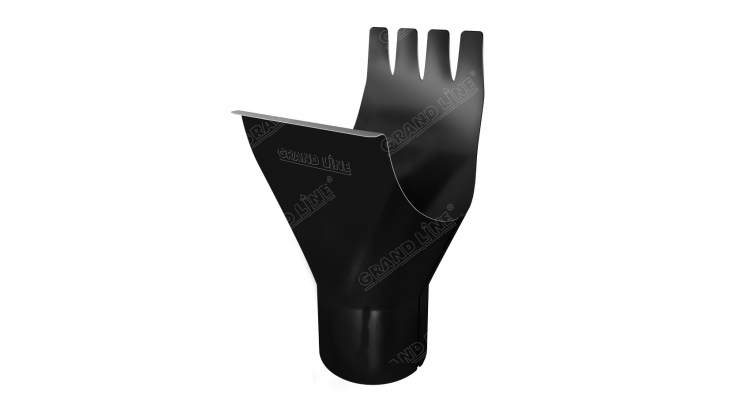 Воронка 125/90 мм RAL 9005 черный изображение, анонсные картинки товара