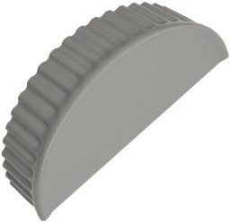 Заглушка торцевая универсальная 125 мм RAL 9007 изображение, анонсные картинки товара