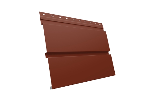 Металлический софит Квадро брус без перфорации 0,5 GreenCoat Pural BT, matt с пленкой RR 29 красный (RAL 3009 оксидно-красный) изображение, анонсные картинки товара