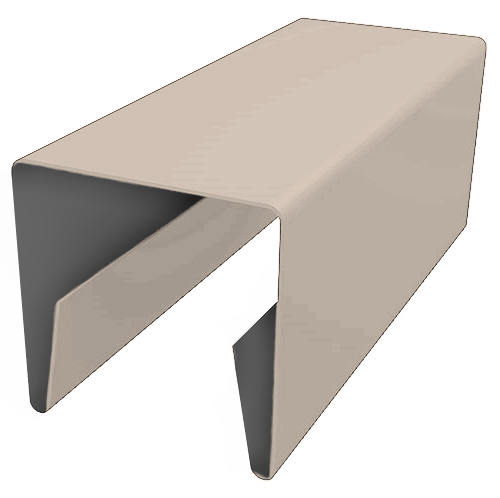 Планка П-образная заборная 20 0,5 Satin с пленкой RAL 1015 светлая слоновая кость (2м) изображение, анонсные картинки товара