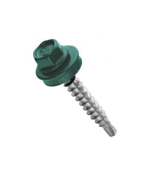 Саморез кровельный Daxmer 4,8х50 RAL 6005 (150) сверло №1 изображение, анонсные картинки товара