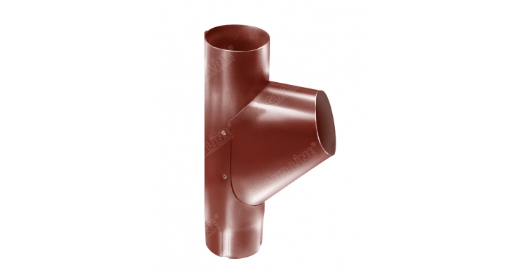 Тройник трубы Grand Line,90 мм RAL 8004 терракота изображение, анонсные картинки товара