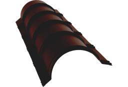 Планка малого конька полукруглого 0,5 PurPro Matt 275 RAL 8017 шоколад (1,97м) изображение, анонсные картинки товара