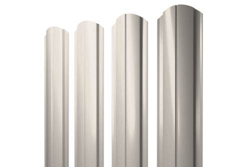 Штакетник Полукруглый Slim фигурный 0,45 Print Elite Milky Wood TwinColor изображение, анонсные картинки товара