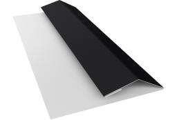 Планка финишная БХ new 0,45 Drap TX RAL 9005 черный (3м) изображение, анонсные картинки товара