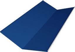 Планка ендовы нижней 300х300 0,7 PE с пленкой RAL 5005 сигнальный синий (2м) изображение, анонсные картинки товара