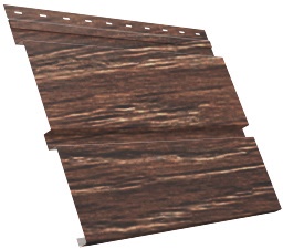 Металлический софит Квадро брус с перфорацией 0,45 Print Elite с пленкой Chestnut Wood TwinColor изображение, анонсные картинки товара