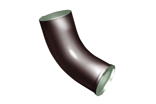 Колено стока Optima 100мм RAL 8017 изображение, анонсные картинки товара