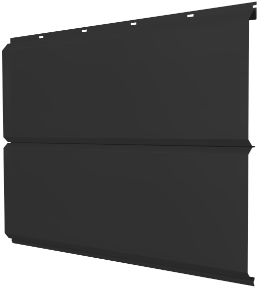 Софит металлический без перфорации 0,5 PurPro с пленкой RAL 9005 черный изображение, анонсные картинки товара