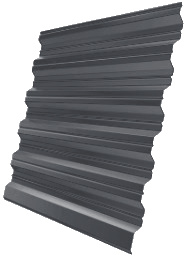 Профнастил НС35R 0,5 Velur X RAL 7016 антрацитово-серый изображение, анонсные картинки товара