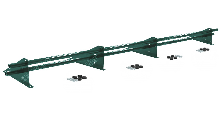 Снегозадержатель трубчатый универсальный Optima плюс RAL 6005 3м изображение, анонсные картинки товара