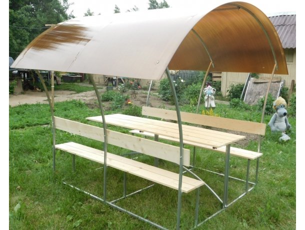 Каркас беседки "Астра" (террасная доска) изображение, анонсные картинки товара