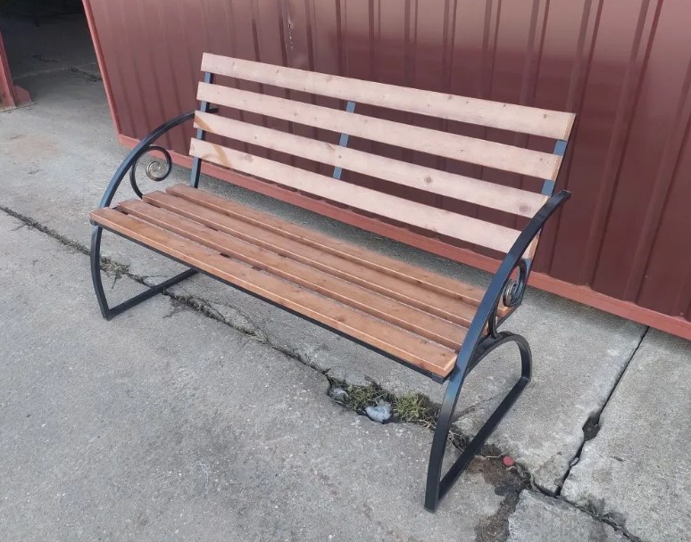 Скамейка №33 (1,5м.) с деревом изображение, анонсные картинки товара