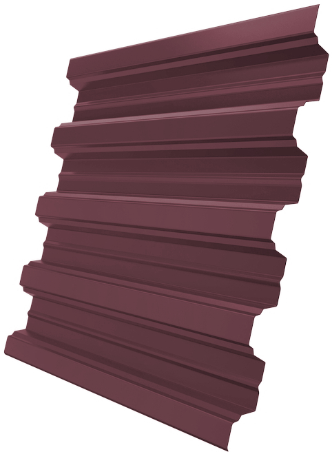 Профнастил Н75R 0,5 PE lite RAL 3005 красное вино изображение, анонсные картинки товара